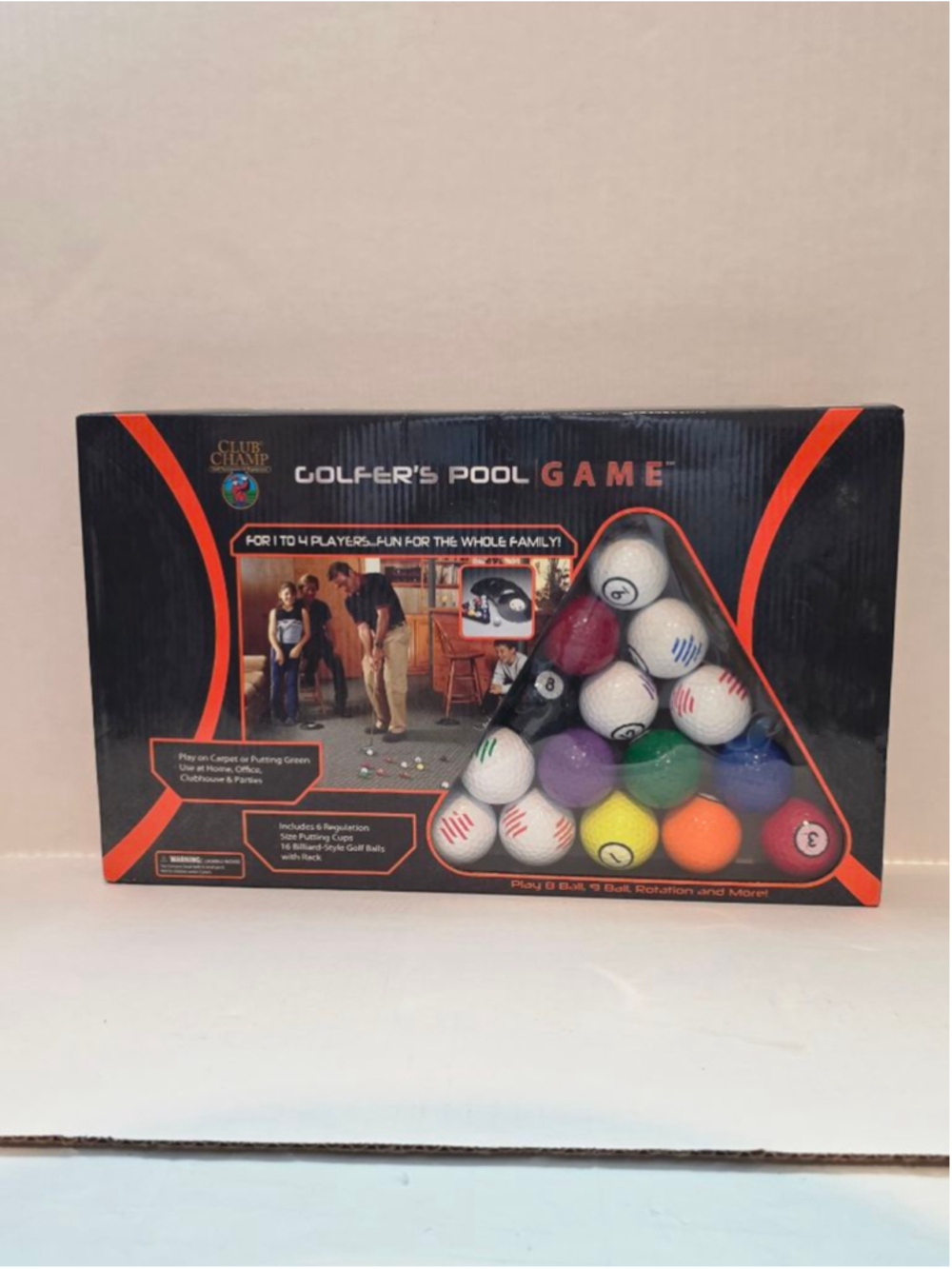 JEF World of Golf Club Champ Golfer's Pool Game Indoor Portable Putting Billiard